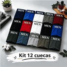 Cuecas boxer masculinas de poliéster altamente elástico com detalhe de fita, roupa íntima básica macia e luxuosa para conforto diário, pacote com várias unidades - SORTIDAS - Visão 2