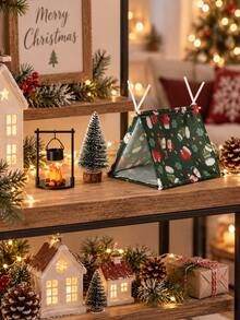 1 Set Christmas Fun Decorative Tent Set - Miniature Landscape Decoration DIY Decoration Set - Christmas Decoration Set - Indoor/Outdoor Decoration - Multicolor - View 5