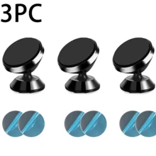 1/2/3PCS 3.6cm Magnetic Mount, Strong Hold Anti-Drop, 360° Rotation Adjustable Angle, Precision-Crafted Aluminum Alloy, Phone Tablet Compatible, No Drilling/Tools, Magnetic Adhesive Pads Included, Commute, Road Trip, Fall Travel, Holiday Gift - A - View 14