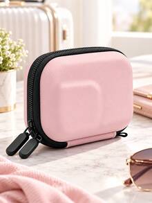 Action Camera Storage Bag 10x7x4cm EVA Hard Shell Mini Camera Storage Pouch, Soft Lining Dual Zipper, Compact Portable Travel Storage Bag, Suitable For Action Cameras And Small Accessories, Outdoor Photography, Backpack, Luggage, 5 Colors Available - View 14