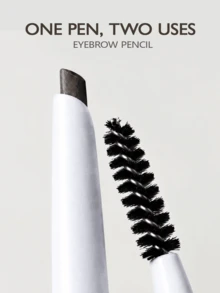 Eunarz Long-Lasting Multi-Function Eyebrow Pencil & Brush Set, Waterproof & Smudge-Proof Formula, Suitable For Light Brown To Dark Brown Hair, Easily Create Natural Eyebrow Look, Smooth Texture, Buildable Coverage - 213# BLACK - View 4