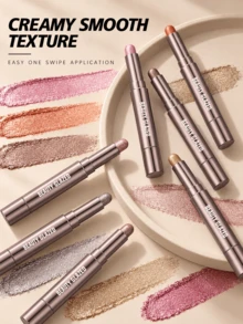 beauty glazed Eyeshadow Stick Tahan Air, Efek Riasan Berkilau Mutiara, Tahan Lama dan Anti Luntur, Tidak Menggumpal, Pigmentasi Warna Tinggi, Dilengkapi dengan Aplikator Perata - #10 - View 9