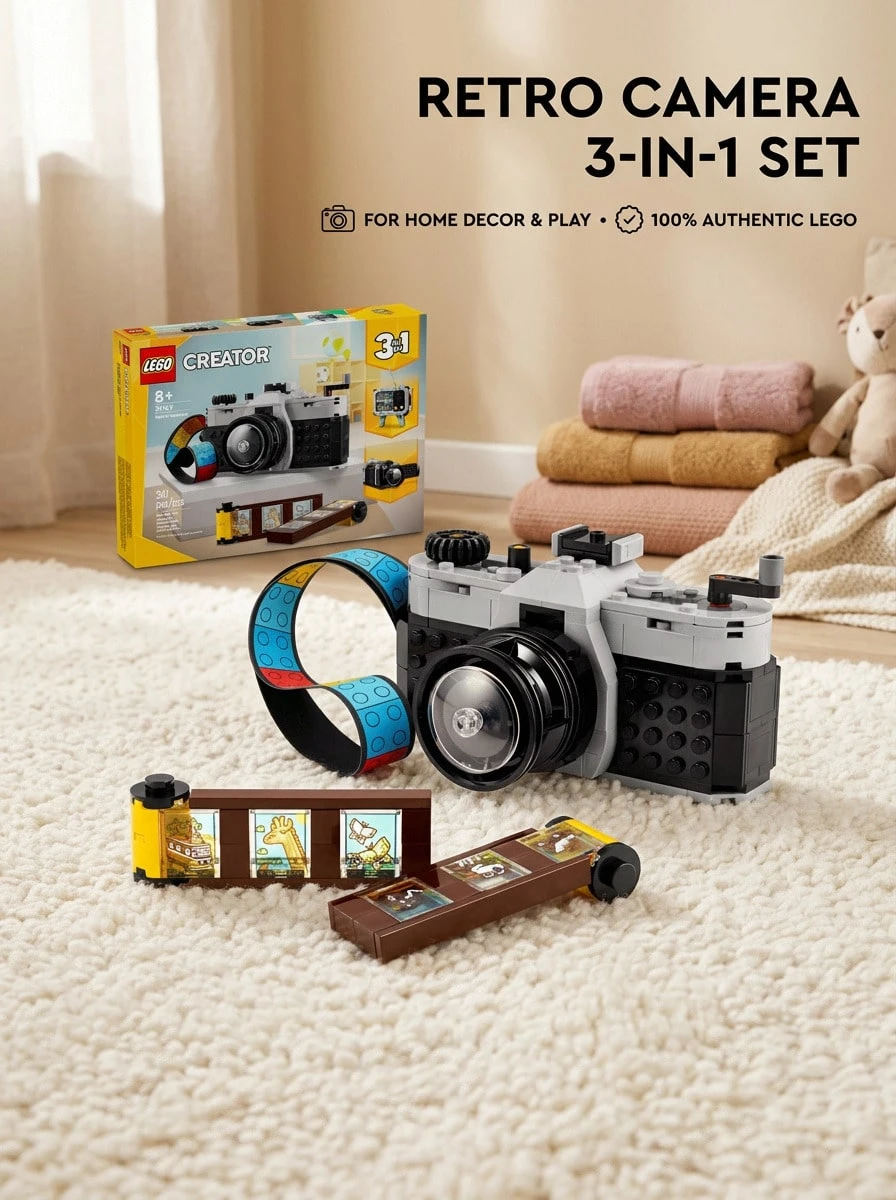 LEGO Creator 3-In-1 Retro Camera Kids 8Years+ 31147 - Multicolor - View 1