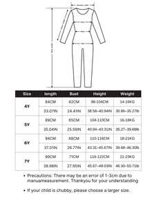 2pcs/Set Cute Skeleton Long Sleeve Jumpsuit & Skirt Set For Young Girl, Halloween Costume, Cosplay Outfit, Role Play - Multicolor - View 4