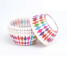 100 PCS Printed Cake Paper Cups, Muffin Baking Paper Liners, Suitable For Birthday, Valentine's Day, Christmas, Party, Daily Use - View 15