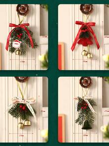1pc Christmas Decoration Door Hanging Premium Bell Ornament Christmas Tree Hanging Decor Window Display Scene Arrangement Wall Hanging Ornament - Decorative Pendant - View 10