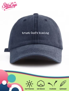 Classic Retro Y2K Washed Embroidered "Saudi Club" Original Baseball Cap Trucker Hat, Men's And Women's Hats, Suitable For All Seasons, Spring, Summer, - God' Timing - View 12
