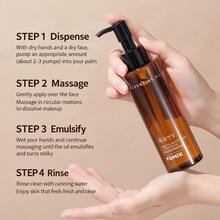 FOMIX Deep Tea Moisturizing Cleansing Oil, Gentle Deep Facial Makeup Remover Oil, Suitable For Lips, Eyes And Face Makeup, Lightweight And Non-Greasy, Silky Touch And Easy To Emulsify, Leaves Skin Soft, Clean And Refreshing, Essential For Daily Skincare Cleansing - Black Tea Cleansing Oil - View 5