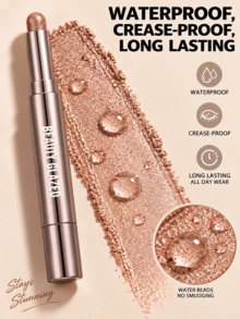 beauty glazed Eyeshadow Stick Tahan Air, Efek Riasan Berkilau Mutiara, Tahan Lama dan Anti Luntur, Tidak Menggumpal, Pigmentasi Warna Tinggi, Dilengkapi dengan Aplikator Perata - #06 - View 6