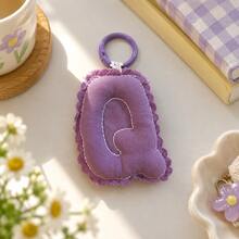 1 Pc Cute Fabric Letter Keychain Women Bag Accessory - Multicolor - View 18