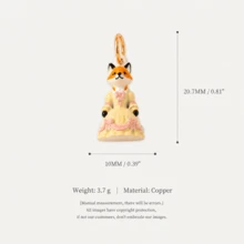 1pc Cute Assorted Fairy Tale 3D Animal Metal Pendant, Multi-Pattern Gold Tone Mini Garden Style Animal Pendant, Suitable For DIY Jewelry Making, Lead And Nickel Free, Perfect For Handmade Bracelet Crafting, Fantasy Couple Gift And Craft Projects - Multicolor - View 12