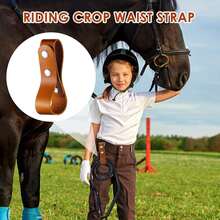 Outdoor Whip Belt Horseback Riding Whip Binding Strap Adjustable PU Leather Whip Holder Adult Leather Whip Holder - Multicolor - View 4