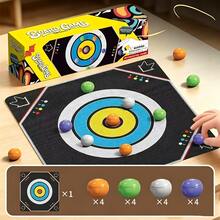 Curling Board Game Pinball Board Game, 28cm Tabletop Pinball Toy, Multiplayer Interactive Battle Game, Indoor Board Game Gift For Children's Family Parties, Suitable For Boys And Girls Over 3 Years Old - Multicolor - View 8