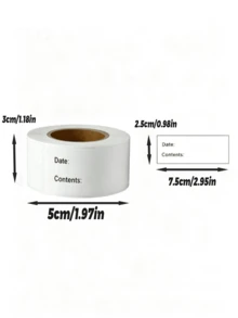 125/250/375pcs 125pcs/Roll Food Storage Labels, Suitable For Refrigerator, Jam Jars And Food Storage Containers, Can Be Used For Labeling Name, Category, Pricing And Sequence Number - Multicolor - View 3