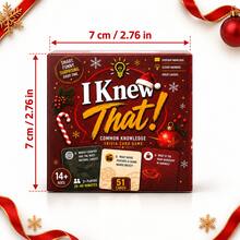 Fun Trivia Question Card Game, Knowledge Challenge Card Game, Family Gathering Interactive Board Game, Educational Quiz Game, Suitable For Game Night, Friends Gathering, Holiday Party And Gift Giving - Multicolor - View 8