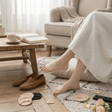 1/10 Pairs Multi-Color Invisible Half-Palm Socks, Pure Cotton Breathable Front Palm Pads, Silicone Non-Slip Bottom, No Pressure On Feet, Women's High Heel Half-Size Pads, Front Foot Protection Pads, Anti-Friction Half Socks, Suitable For Shoes, Sandals, High Heels - Half-length Support Footrest - View 3
