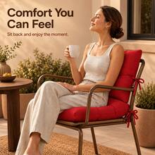 1 Pc-2pcs Premium Versatile Seat Cushion – Multipurpose Pad For Dining Chairs, Floor Seating, And Armchairs - Red - View 5