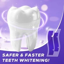 AHVTE 14pcs Teeth Whitening Strips, Suitable For Sensitive Gums, Purple, Removes Yellow Stains, Effectively Improves Tooth Shade, Brightens Smile, Enamel - Strip - View 9