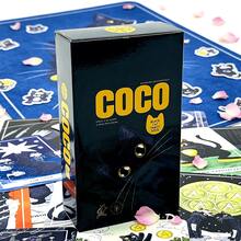 Coco Black Cat Tarot Deck, Precise Divination Cards,78 Cards,Card Game, Easter, Halloween, Christmas Party Fun Card Games, Family And Friends Gathering Entertainment Fortune-Telling Divination Games - Black - View 1
