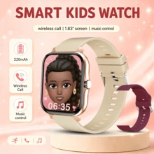 1.83 Inch HD Touch Screen Smart Watch With Silicone Strap, Includes 2 Straps, Supports Bluetooth Calling, Message Notification, Calorie, Sports Tracking, Stopwatch, Weather Forecast, Music Control, Compatible With Android/IOS Phones, Multi-Function Smart Watch - Multicolor - View 5