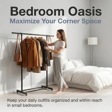 Single-Rod Retractable Coat Rack - View 5