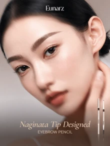 Eunarz Long-Lasting Multi-Function Eyebrow Pencil & Brush Set, Waterproof & Smudge-Proof Formula, Suitable For Light Brown To Dark Brown Hair, Easily Create Natural Eyebrow Look, Smooth Texture, Buildable Coverage - 213# BLACK - View 3