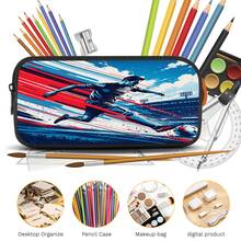 Football Player 2D Print 3 Pieces Set Large Capacity Backpack With Crossbody Bag And Pencil Case Combination Side Elastic Mesh Pocket Water Bottle Storage Slot Wide Breathable Adjustable Shoulder Strap Sports Fan Style Commute Travel Daily Storage Bag - Printed Bag - View 2