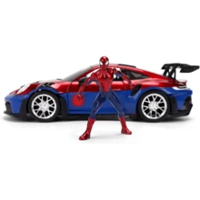 Simba JadaToys 1:24 合金壓鑄 911 GT3RS 跑車模型車 裝飾收藏展示禮品 - 跑車款B - 查看 5