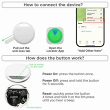 RSH 4-Pack AirTags Key Finder, Smart Tags Compatible With Find My APP (Only Compatible With IOS, Not For Android), Mini Smart Tags To Prevent Loss Of Keys, Backpacks, Luggage (Not For Android) - Color - View 12
