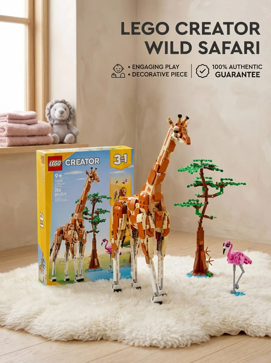 Creator 3-In-1 Wild Safari Animals Kids 9Years+ 31150 - Multicolor - View 1