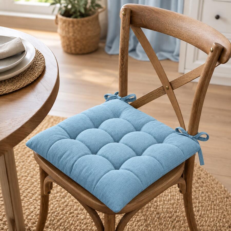 4-6 Pcs Premium Square Seat Cushion – Versatile Floor & Chair Pad For Dining, Office, And Lounge Seating Comfort