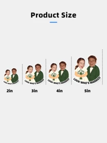 1/10/50/100件可客製化形狀情侶婚禮貼紙，可客製化文字與圖片防水PVC貼紙，適合裝飾婚禮邀請函、禮品包裝、座次卡、紀念盒，適用於新婚夫婦、伴娘、朋友，適用於戶外婚禮、訂婚派對、結婚週年派對 - 多色1 - 查看 7