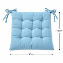 4-6 Pcs Premium Square Seat Cushion – Versatile Floor & Chair Pad For Dining, Office, And Lounge Seating Comfort - Baby Blue - View 9