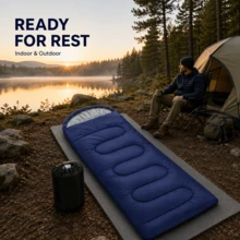 Thickened Warm Outdoor Camping Sleeping Bag, Night Warmth, Suitable For Camping, Short Trips And Outdoor Exploration, All-Season Travel Sleeping Bag, Camping Equipment - Multicolor - View 3