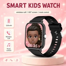 1.83 Inch HD Touch Screen Smart Watch With Silicone Strap, Includes 2 Straps, Supports Bluetooth Calling, Message Notification, Calorie, Sports Tracking, Stopwatch, Weather Forecast, Music Control, Compatible With Android/IOS Phones, Multi-Function Smart Watch - Multicolor - View 3