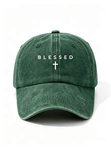 1pc Unisex Letter Print Vintage Distressed Washed Baseball Cap Trucker Hat Dad Hat, Suitable For Outdoor Use, Travel, Hiking, Beach, Vacation - A - View 8