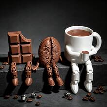 3/1pc Exquisite Movable Coffee Cup, Cute Coffee Bean, Moka Pot, Chocolate Mini Model Decoration, Suitable For Cafe, Living Room, Bedroom, Study, Bar Counter, Home Decor, Creating A Relaxed And Cozy Atmosphere Stylish Ornament Model - / - View 3