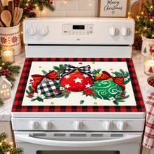 1pc Christmas Decorative Pattern Diatomaceous Earth Absorbent Mat, Kitchen Countertop Water-Absorbing Drying Pad, Coffee Machine Mat, Pour-Over Coffee Pot Mat, Dish Drainer Mat, Non-Slip Heat-Resistant Kitchen Mat, Table Mat, Breakfast Mat, Washing Machine Mat, Home Kitchen Dining Table Coffee Shop Bar Decorative Mat, Holiday Party Housewarming Gift - Multicolor - View 2