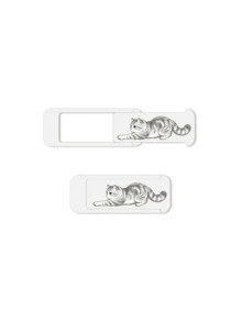 Cute Cat Large Computer Camera Cover, Laptop Privacy Protection Cover, Sliding Lens Cover Universal For Phone And Computer Lens, Lens Cloth, Phone Accessories, Camera Protection Cover, Anti-Peeping Camera Privacy Sticker, Anti-Scratch Lens Protection Film, Suitable Compatible With Iphone, Laptop, , Essential For Office Workers, Students, Remote Workers And Privacy-Conscious Users, Also Suitable For Home Office, Travel, Meetings And Daily Use. - A - View 14