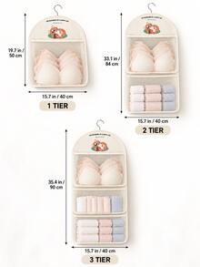 1Piece Fabric Hanging Storage Bag, Wall Mounted Storage Pouch For Underwear And Socks, Over-The-Door Organizer. It Can Be Used For Clothes Arrangement, Essential For Bathroom, Bedroom And Dormitory Storage, Suitable For Home Decoration - Multicolor - View 7