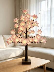 1PC 60CM Pink Fiber Optic Tree Lamp LED Table Light Home Wedding Christmas Decoration - Warm White - View 11
