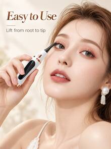 Portable Electric Eyelash Curler, Compact Rechargeable Eyelash Heating Tool For Home Use, Electric Eyelash Curler And Clamp, Rechargeable Curling And Heating Device, A Beautiful Gift For Christmas, Halloween, Valentine's Day, Mother's Day - Multicolor - View 6