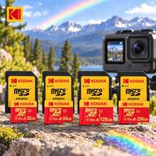 Kartu Micro SD Kodak 32GB C10 64GB 128GB Kecepatan Tinggi 100MB/S U3 V30 Kelas 10 Kartu Micro SD 256GB 512GB Dengan Adaptor Kartu Mini TF Untuk Kamera Komputer Ponsel - View 1
