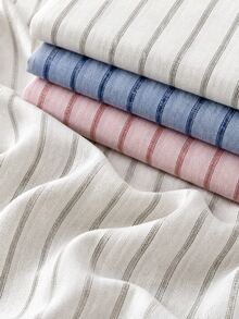 HHMC 1pc New Hollow Striped Fabric, Multiple Colors Available, Lightweight And Suitable For Spring And Autumn, 150cm Wide, Suitable For DIY Bags, Curtains, Home Decor, Pillows, Tablecloths And Other Handicrafts - Multicolor - View 4