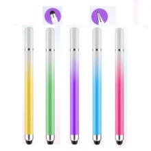 2-In-1 High Precision Silicone Disc Tip Stylus Pen For Smartphones, Tablets, Drawing, Writing - Compatible With Apple , Tablets, Capacitive Screens - Multicolor - View 5
