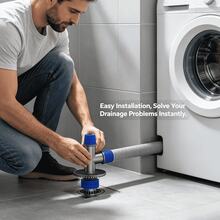Washing Machine Drain Pipe Floor Drain Connector, Anti-Odour Anti-Overflow Dryer 3-Way Drain Cover For Bathroom - Multi-color - View 6