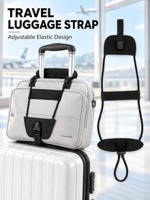 Fashionable Travel Luggage Strap - Adjustable Elastic Luggage Fixing Strap, Travel Essential, Portable And Lightweight, Sturdy And Durable, Stylish And Beautiful, Suitable For Home, Outdoor And Daily Use, Perfect For Summer And Holiday Travel - Multicolor - View 1