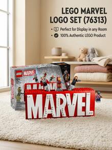 LEGO 76313 MARVEL Logo & Minifigures 12years+ - Multicolor - View 1