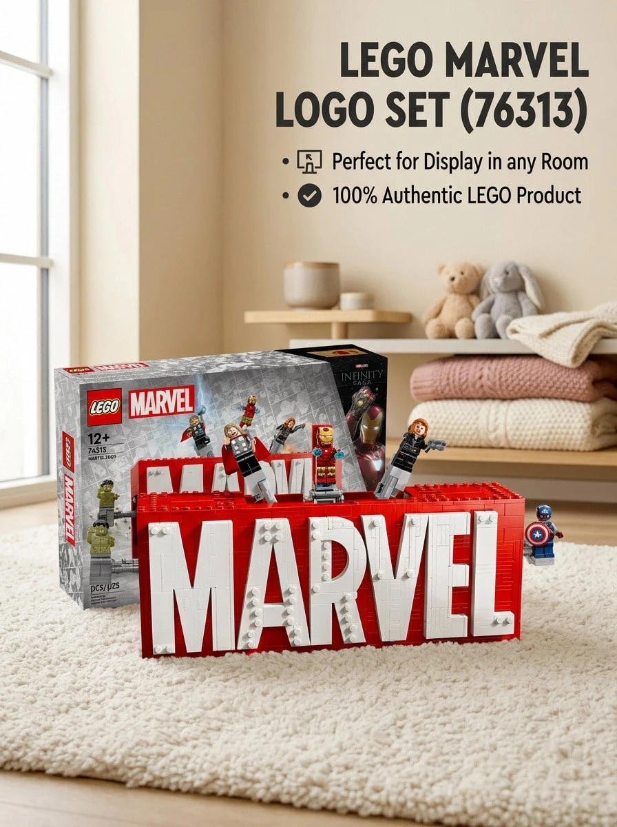 LEGO 76313 MARVEL Logo & Minifigures 12years+ - Multicolor - View 1