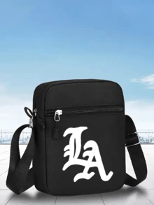 1pc/2pcs "LA" Ietter Pattern Print Unisex Street Fashion Outdoor Sports Baseball Cap And Crossbody Bag, Adjustable, Gift For Yourself Or Friends - Multicolor - View 14
